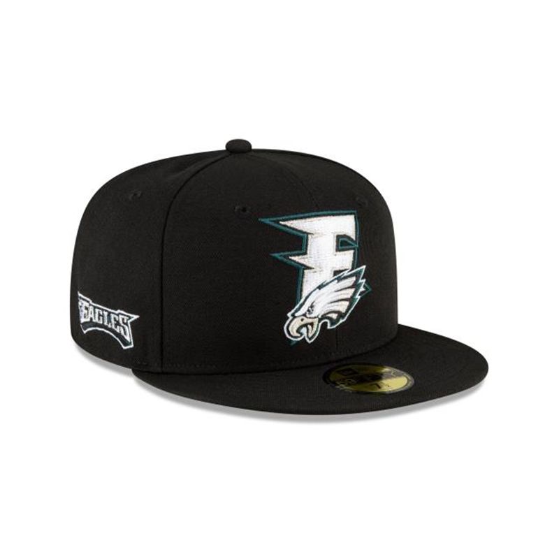 NFL Philadelphia Eagles Logo Mix 59Fifty Fitted (QZZ7454) - Green New Era Caps